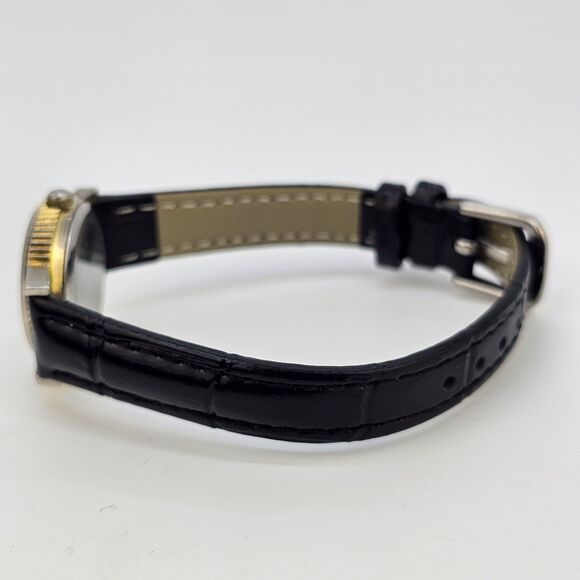 VTG Pierre Nicol Women Watch 24MM Cream Dial New Black Leather Bands New Battery main image 6